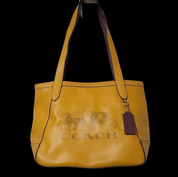 Coach Handbags - COACH Leather Colorblock Horse & Carriage Handbag Purse